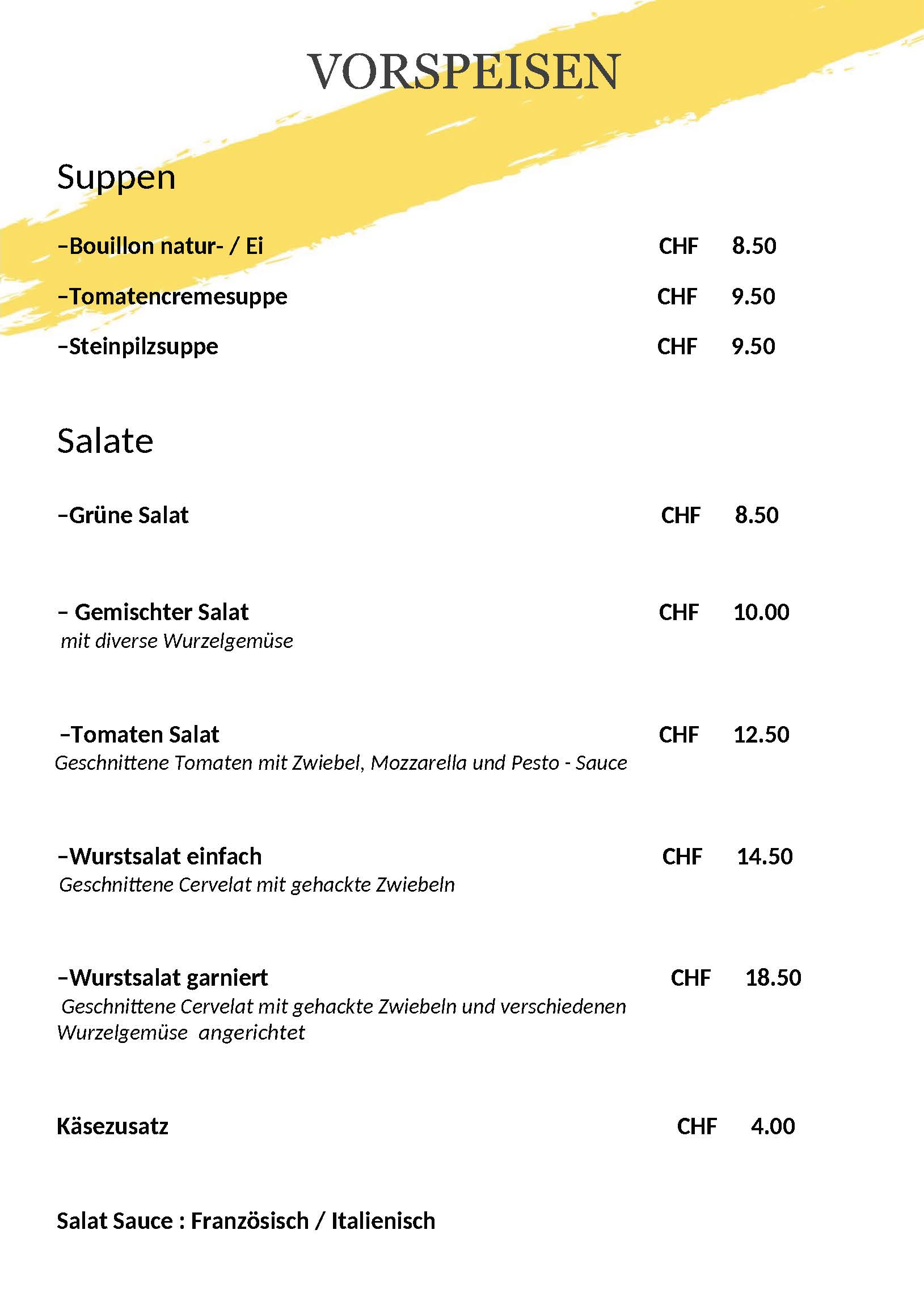 Restaurant Berghuesli