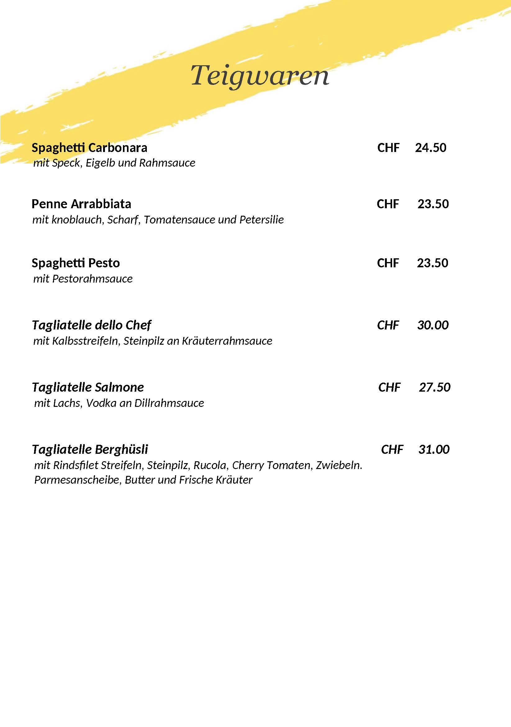 Restaurant Berghuesli